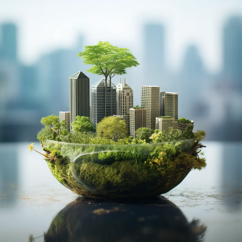 фото макет экологичного города